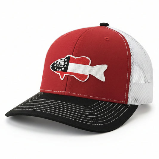 "Game Day Classic" - GA Largemouth Bass - Adjustable Cap - Dixie Fowl Company - Hat