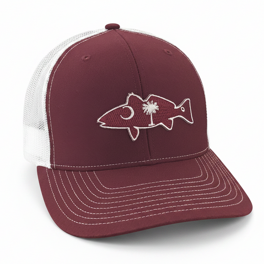 "Game Day Palmetto Redfish" - SC Redfish - Adjustable Cap - Dixie Fowl Company - Hat
