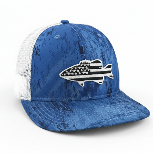 Old Glory Midnight Bass - Adjustable Cap - Dixie Fowl Company - Hat