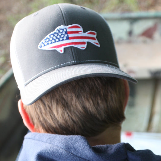 Old Glory American Flag Bass - Adjustable Cap - Dixie Fowl Company