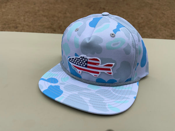Old Glory Bass - Adjustable Cap - Dixie Fowl Company