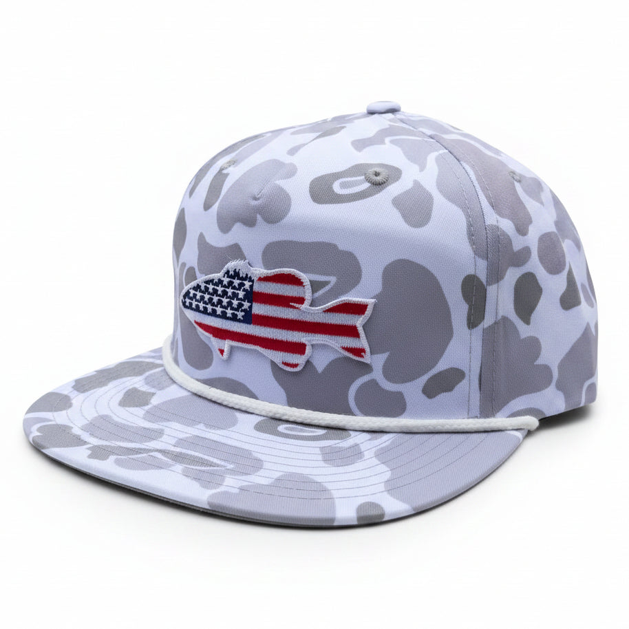 Old Glory Bass - Adjustable Cap - Dixie Fowl Company