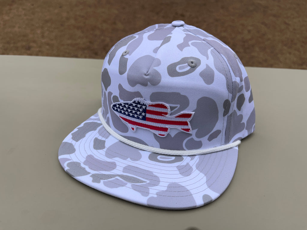 Old Glory Bass - Adjustable Cap - Dixie Fowl Company