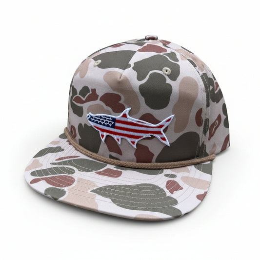 Old Glory Tarpon - Adjustable Cap - Dixie Fowl Company