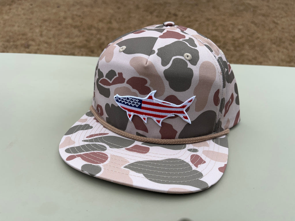 Old Glory Tarpon - Adjustable Cap - Dixie Fowl Company