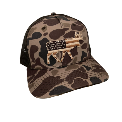 Field Series Old Glory Bruiser Buck - Adjustable Cap - Dixie Fowl Company