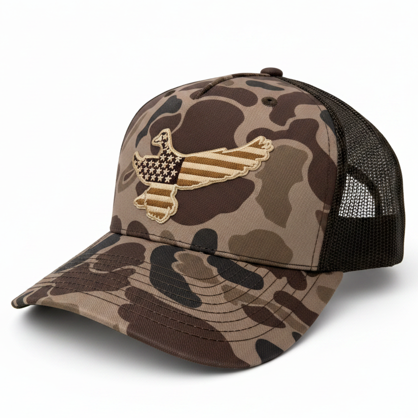 Field Series Old Glory Mallard - Adjustable Cap - Dixie Fowl Company