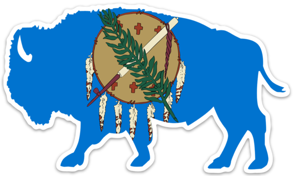 OK Buffalo- Dixie Fowl Co Decal - 6" x 3.5" - Dixie Fowl Company - Decal