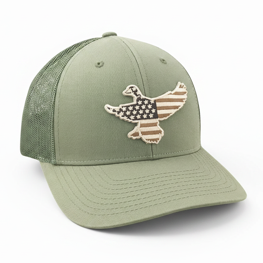 Field Series Old Glory Mallard - Adjustable Cap - Dixie Fowl Company - Hat