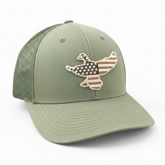 Field Series Old Glory Mallard - Adjustable Cap - Dixie Fowl Company - Hat