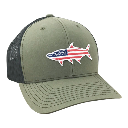 Old Glory Tarpon - Adjustable Cap - Dixie Fowl Company - Hat
