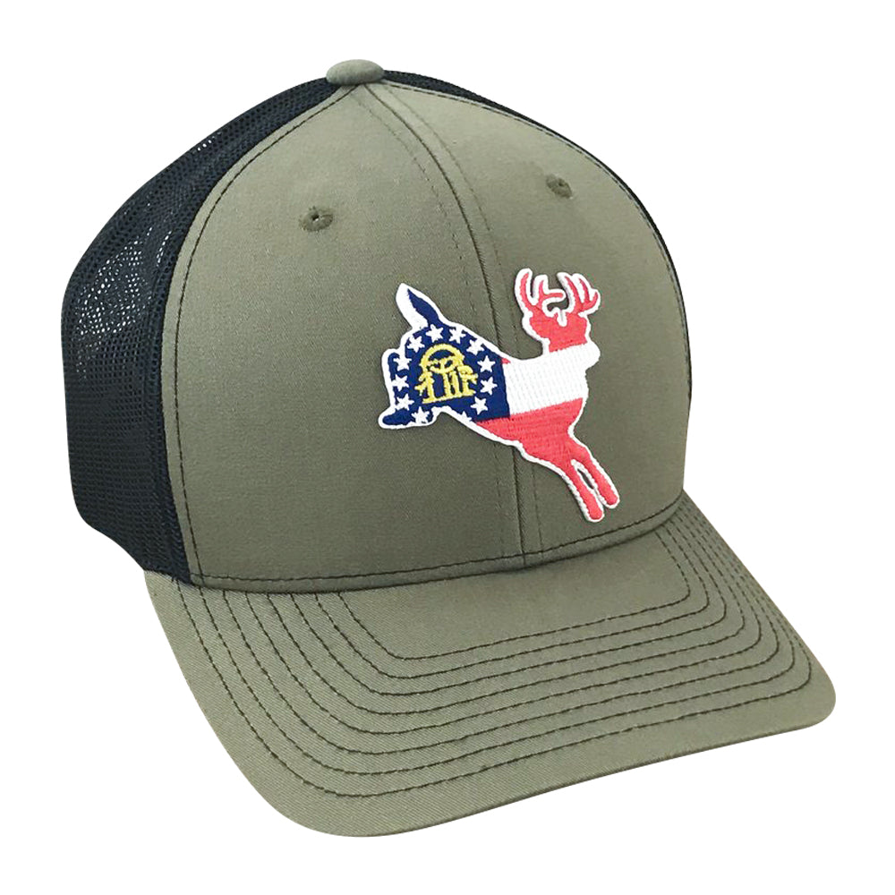 GA Whitetail - Adjustable Cap - Dixie Fowl Company - Hat