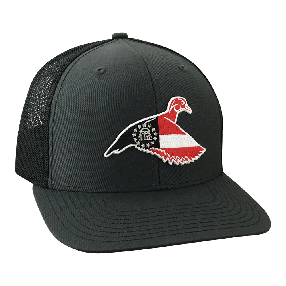 Game Day Classic Ga Bass - Adjustable Hat - Dixie Fowl Co Charcoal/Black