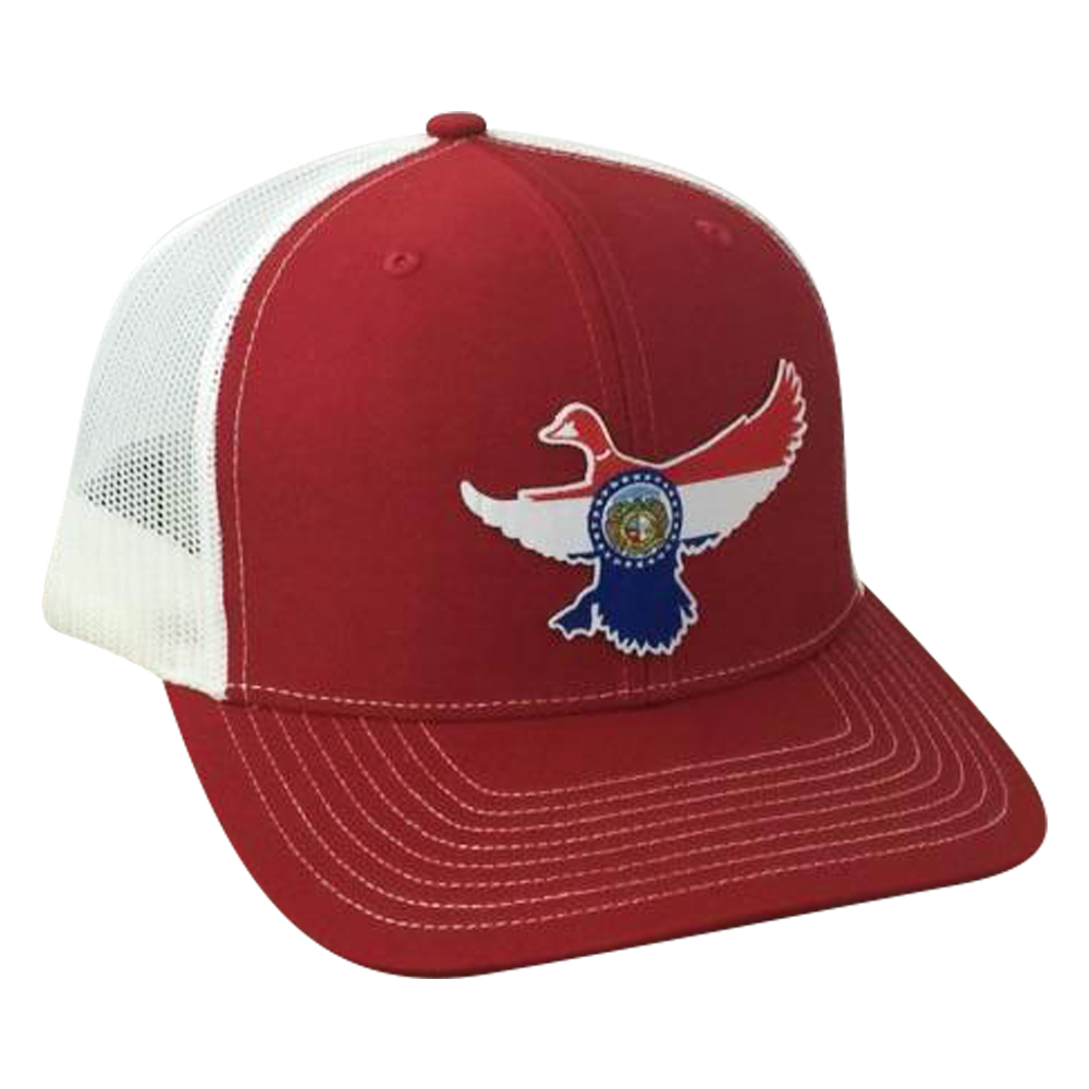 Dixie Fowl Company - Mo Mallard - Adjustable Cap Red/White