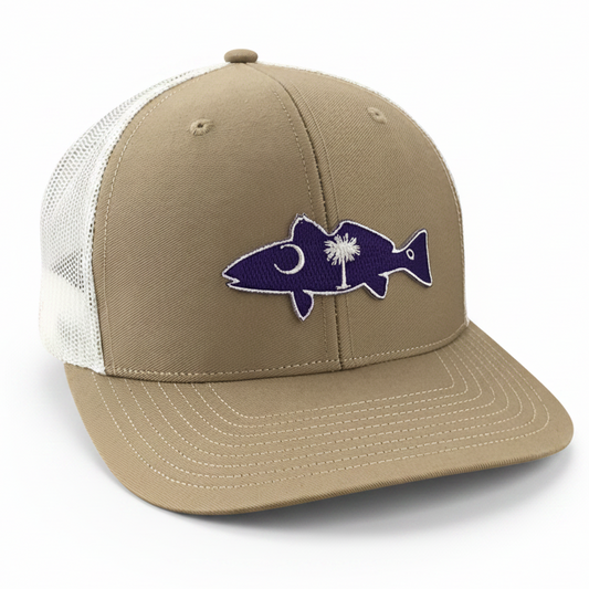 "Game Day Palmetto Redfish" - SC Redfish - Adjustable Cap - Dixie Fowl Company - Hat