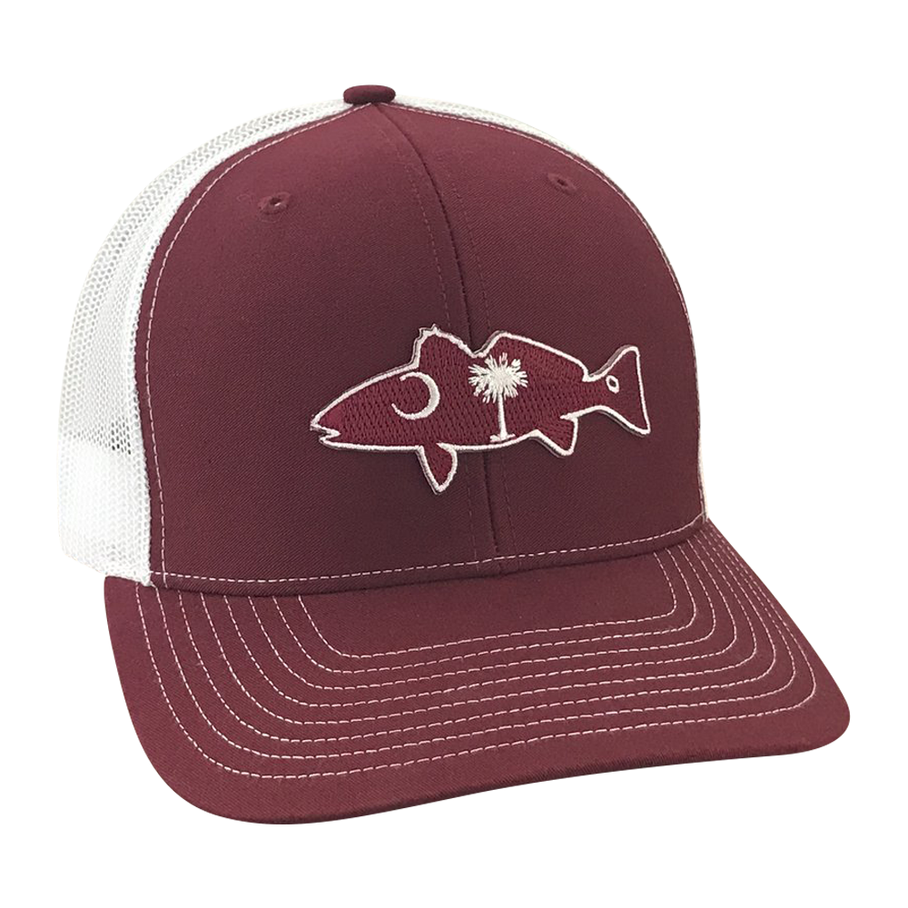 "Game Day Palmetto Redfish" - SC Redfish - Adjustable Cap - Dixie Fowl Company - Hat