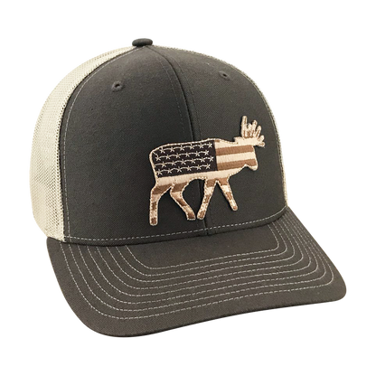 Field Series Old Glory Bruiser Buck - Adjustable Cap - Dixie Fowl Company - Hat