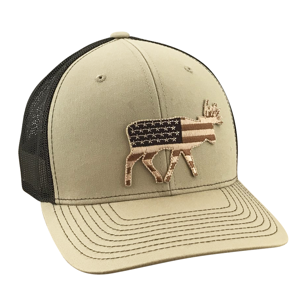 Field Series Old Glory Bruiser Buck - Adjustable Cap - Dixie Fowl Company - Hat