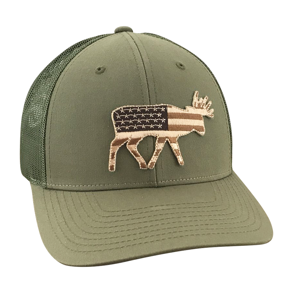 Field Series Old Glory Bruiser Buck - Adjustable Cap - Dixie Fowl Company - Hat