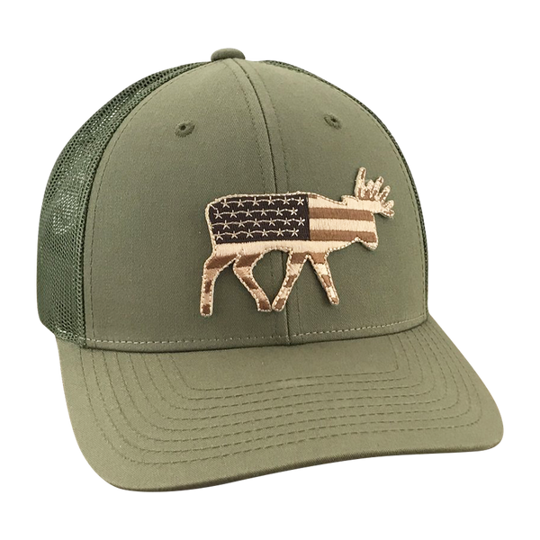 Field Series Old Glory Bruiser Buck - Adjustable Cap - Dixie Fowl Company - Hat