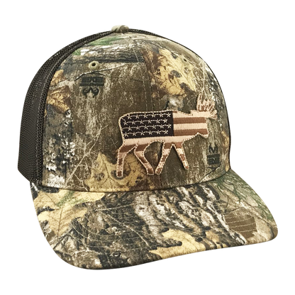 Field Series Old Glory Bruiser Buck - Adjustable Cap - Dixie Fowl Company - Hat