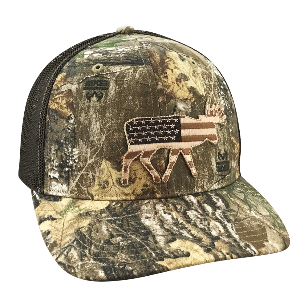 Field Series Old Glory Bruiser Buck - Adjustable Cap - Dixie Fowl Company - Hat