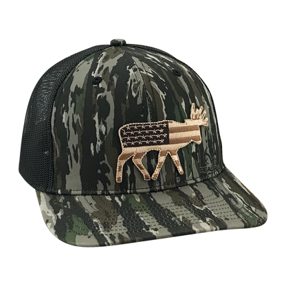 Field Series Old Glory Bruiser Buck - Adjustable Cap - Dixie Fowl Company - Hat