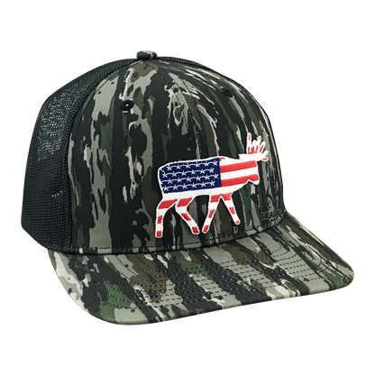 Old Glory Bruiser Buck - Adjustable Cap - Dixie Fowl Company - Hat
