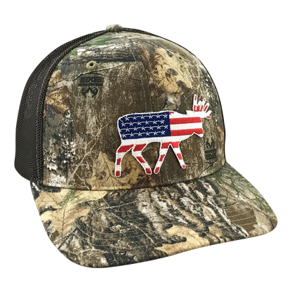 Old Glory Bruiser Buck - Adjustable Cap - Dixie Fowl Company - Hat