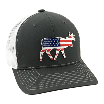 Old Glory Bruiser Buck - Adjustable Cap - Dixie Fowl Company - Hat