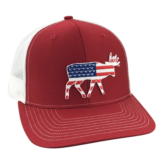 Old Glory Bruiser Buck - Adjustable Cap - Dixie Fowl Company - Hat