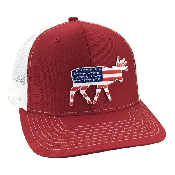 Old Glory Bruiser Buck - Adjustable Cap - Dixie Fowl Company - Hat