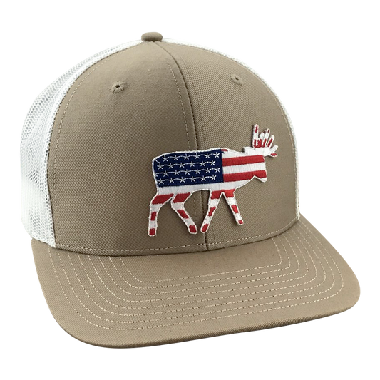 Old Glory Bruiser Buck - Adjustable Cap - Dixie Fowl Company - Hat
