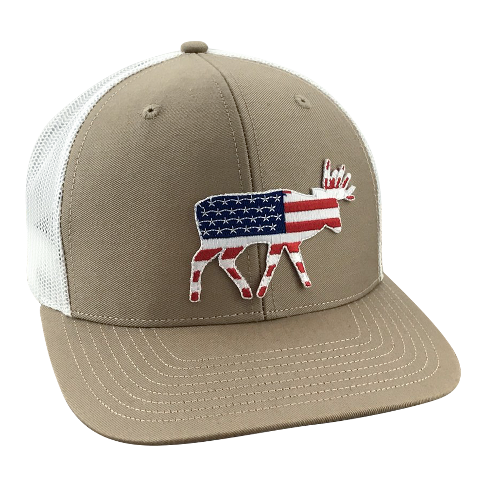 Old Glory American Flag Bruiser Buck - Adjustable Cap - Dixie Fowl