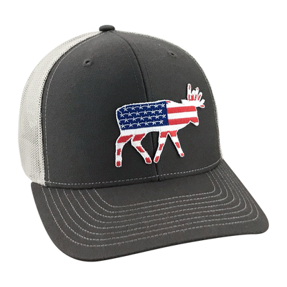 Old Glory Bruiser Buck - Adjustable Cap - Dixie Fowl Company - Hat
