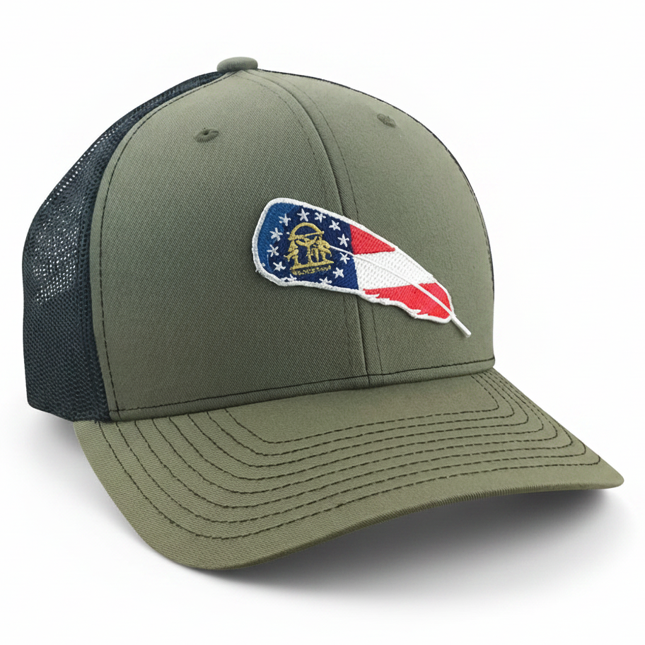 GA Turkey Feather - Adjustable Cap - Dixie Fowl Company