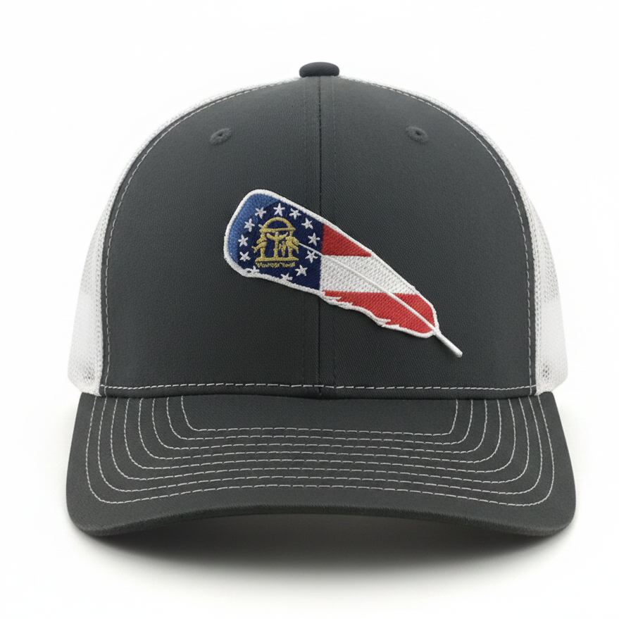 GA Turkey Feather - Adjustable Cap - Dixie Fowl Company