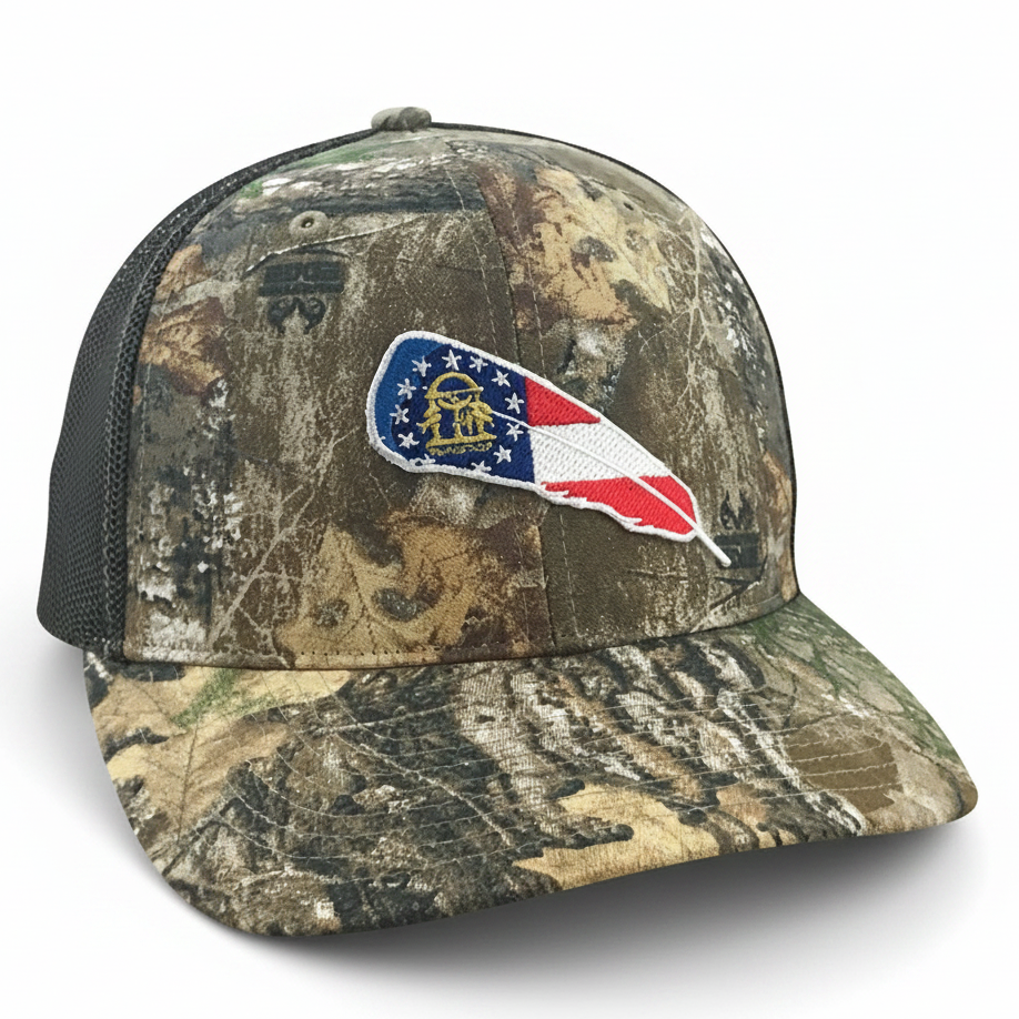 GA Turkey Feather - Adjustable Cap - Dixie Fowl Company