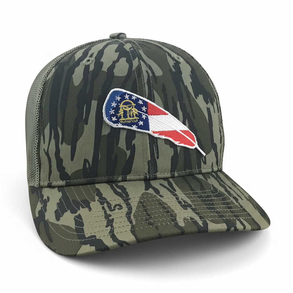 GA Turkey Feather - Adjustable Cap - Dixie Fowl Company
