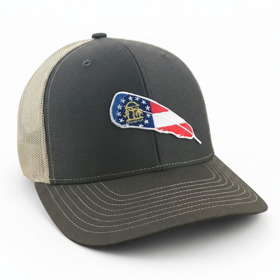 GA Turkey Feather - Adjustable Cap - Dixie Fowl Company