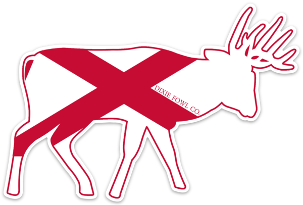 AL Bruiser Buck - Dixie Fowl Co Decal - 6" x 4" - Dixie Fowl Company - Decal