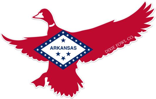 Arkansas Mallard - Dixie Fowl Co Decal - 6" x 4" - Dixie Fowl Company - Decal