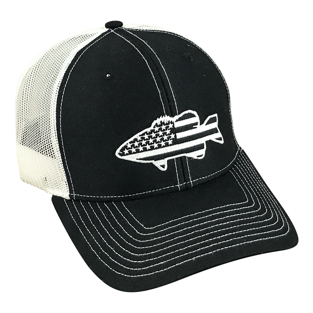 Old Glory Midnight Bass - Adjustable Cap - Dixie Fowl Company - Hat