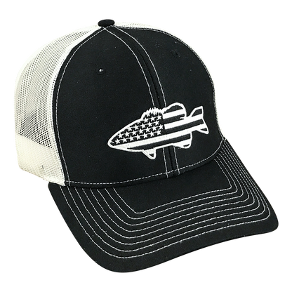 Old Glory Midnight Bass - Adjustable Cap - Dixie Fowl Company - Hat