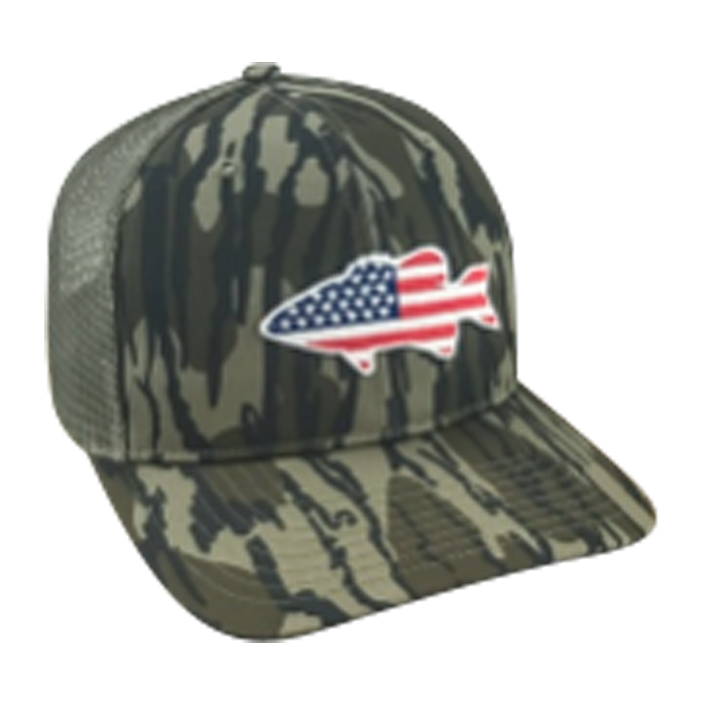 Old Glory Bass - Adjustable Cap - Dixie Fowl Company - Hat