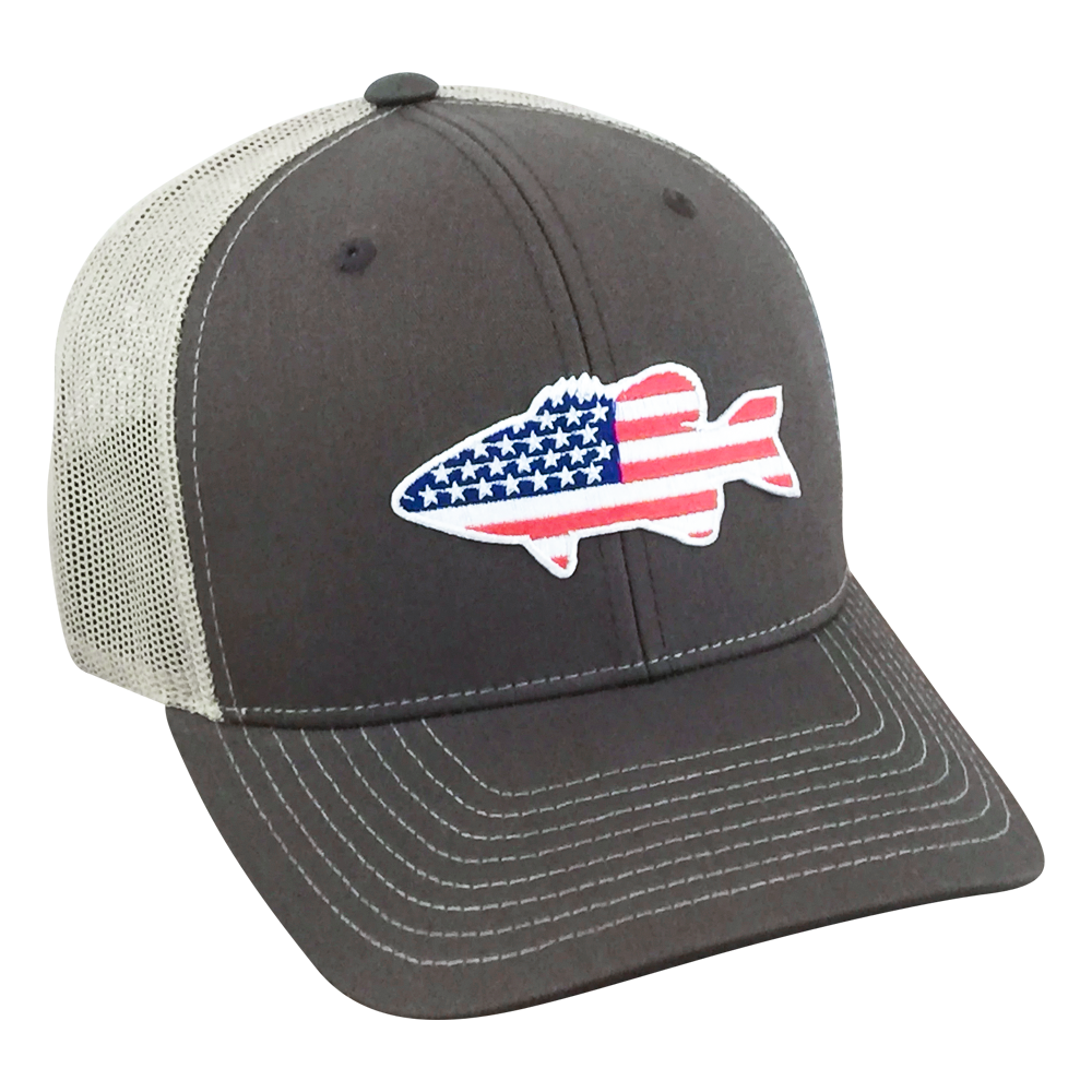 Old Glory Bass - Adjustable Cap - Dixie Fowl Company - Hat