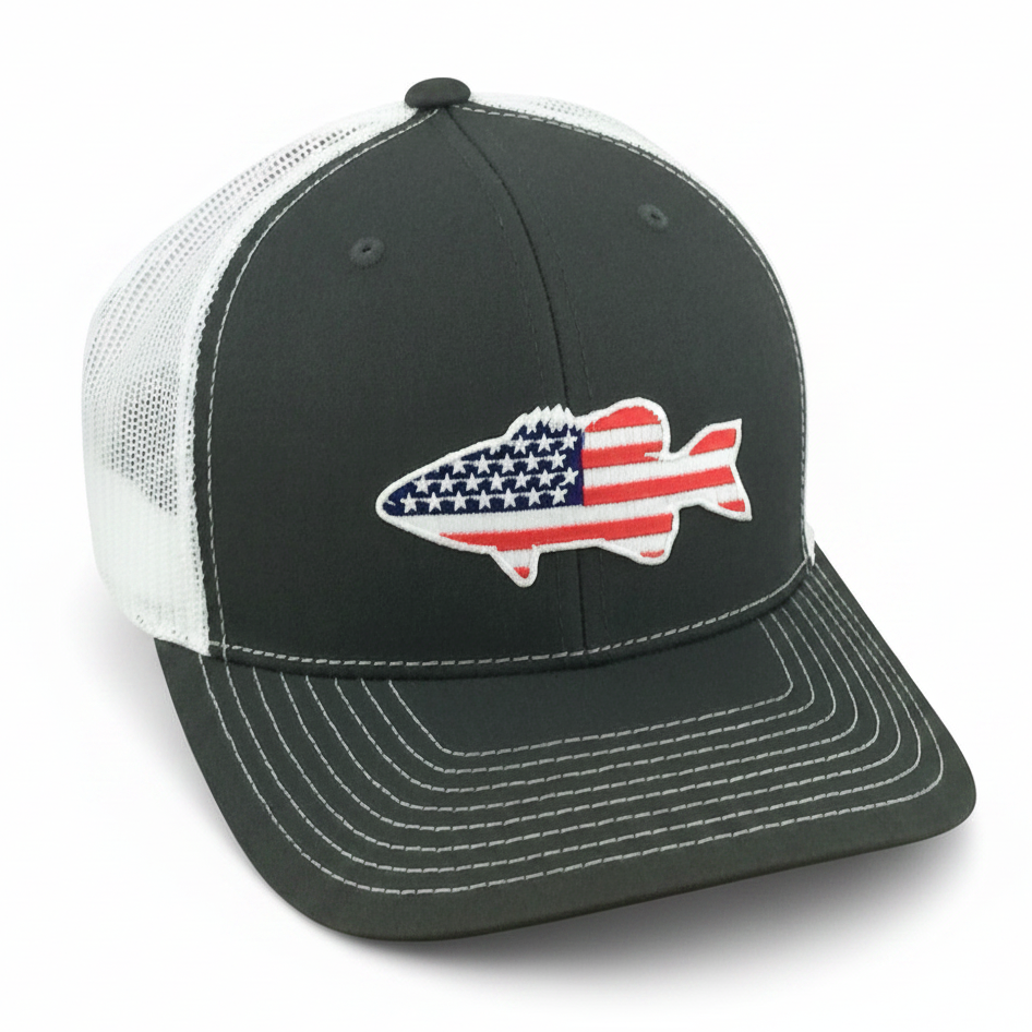 Old Glory Bass - Adjustable Cap - Dixie Fowl Company - Hat
