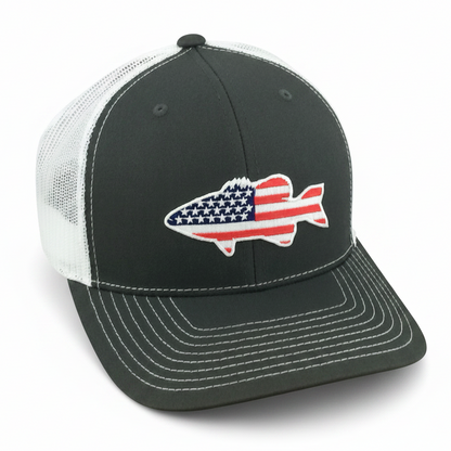Old Glory Bass - Adjustable Cap - Dixie Fowl Company - Hat