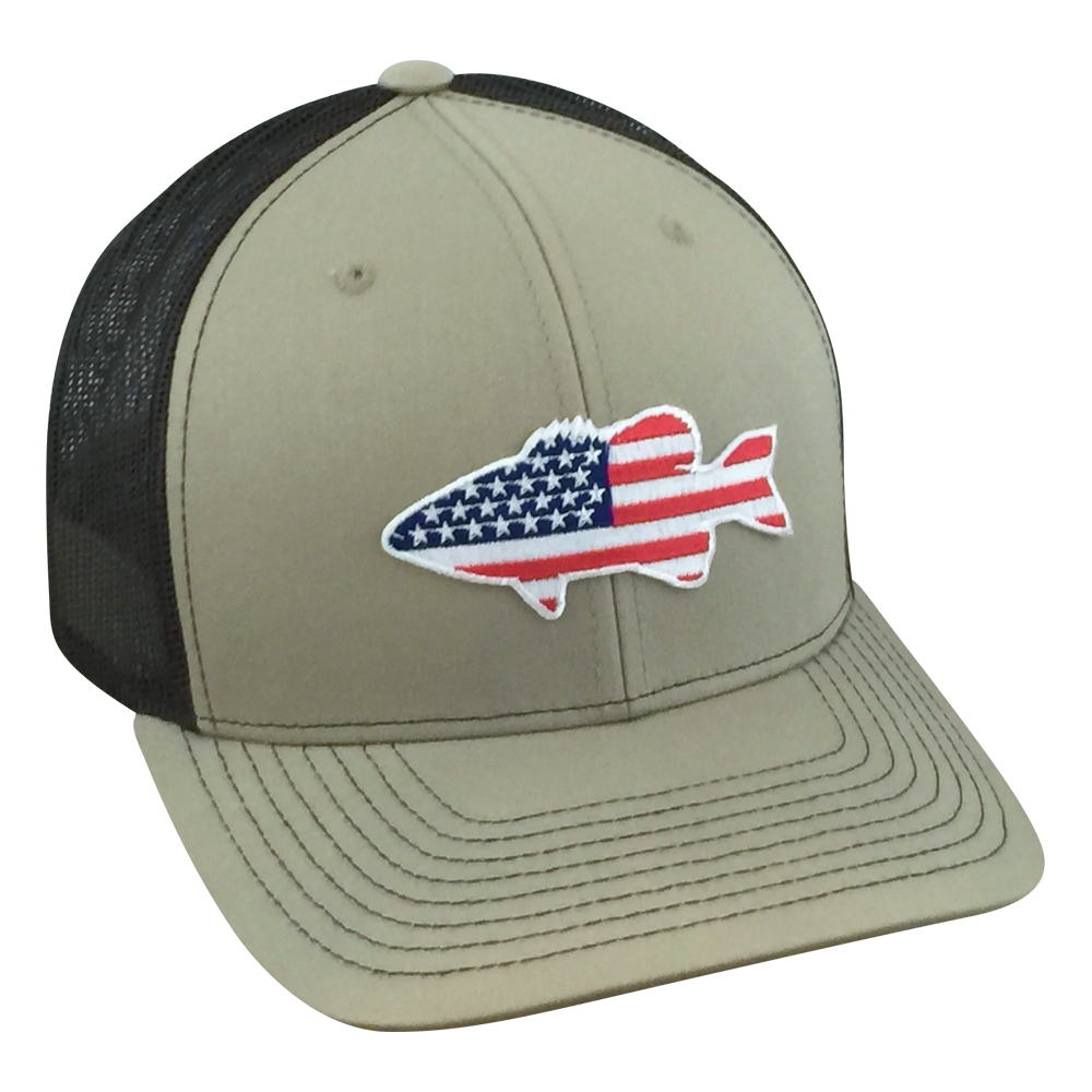 Old Glory Bass - Adjustable Cap - Dixie Fowl Company - Hat