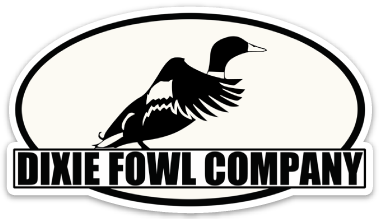 Signature Duck Logo - Dixie Fowl Co Decal - 4" x 2" - Dixie Fowl Company - Decal